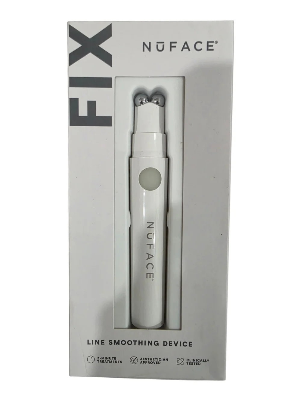 NuFace White Line Smoothing Device with Silver Treatment Heads